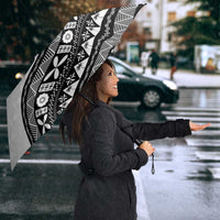 Custom Fijian Rugby Umbrella Tapa Pattern and Palm Tree Tribal LT03 - Polynesian Pride