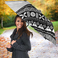 Custom Fijian Rugby Umbrella Tapa Pattern and Palm Tree Tribal LT03 - Polynesian Pride