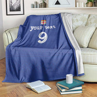 Custom Fijian Football Blanket Tapa Pattern and Shark Tribal
