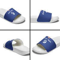 Custom Fijian Football Slide Sandals Tapa Pattern and Shark Tribal