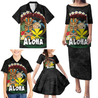 Aloha Hawaii Family Matching Puletasi and Hawaiian Shirt Kanaka Maoli with Polynesian Spiral Plumeria LT03 - Polynesian Pride