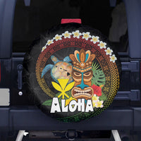 Aloha Hawaii Spare Tire Cover Kanaka Maoli with Polynesian Spiral Plumeria LT03 - Polynesian Pride