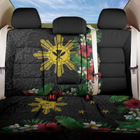 Tropical Hawaii and Philippines Back Car Seat Cover Kanaka Maoli and Sun Badge Batok Tattoo Colorful LT03 One Size Black - Polynesian Pride