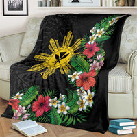 Tropical Hawaii and Philippines Blanket Kanaka Maoli and Sun Badge Batok Tattoo Colorful LT03 - Polynesian Pride