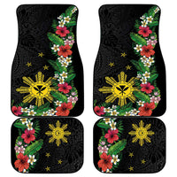 Tropical Hawaii and Philippines Car Mats Kanaka Maoli and Sun Badge Batok Tattoo Colorful LT03 - Polynesian Pride