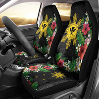 Tropical Hawaii and Philippines Car Seat Cover Kanaka Maoli and Sun Badge Batok Tattoo Colorful LT03 - Polynesian Pride
