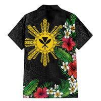 Tropical Hawaii and Philippines Family Matching Mermaid Dress and Hawaiian Shirt Kanaka Maoli and Sun Badge Batok Tattoo Colorful LT03 - Polynesian Pride