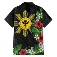 Tropical Hawaii and Philippines Hawaiian Shirt Kanaka Maoli and Sun Badge Batok Tattoo Colorful LT03 - Polynesian Pride
