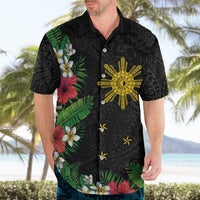 Tropical Hawaii and Philippines Hawaiian Shirt Kanaka Maoli and Sun Badge Batok Tattoo Colorful LT03 - Polynesian Pride