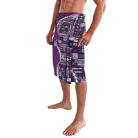 Samoan Siapo Art Tattoo Polynesian Pattern Lavalava Purple Color - Polynesian Pride
