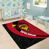Papua New Guinea Mask Festival Area Rug Papua Niugini Tribe Mask Melanesian Pattern LT03 - Polynesian Pride