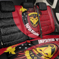 Papua New Guinea Mask Festival Back Car Seat Cover Papua Niugini Tribe Mask Melanesian Pattern LT03 - Polynesian Pride