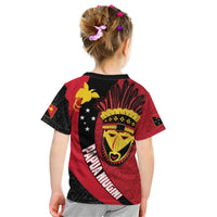 Papua New Guinea Mask Festival Kid T Shirt Papua Niugini Tribe Mask Melanesian Pattern LT03 - Polynesian Pride