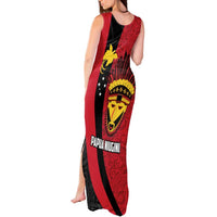 Papua New Guinea Mask Festival Tank Maxi Dress Papua Niugini Tribe Mask Melanesian Pattern LT03 - Polynesian Pride