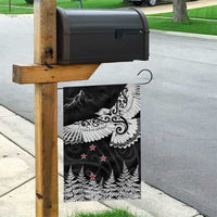 New Zealand Kea Bird Garden Flag Maori Tattoo and Silver Fern Black Color LT03 - Polynesian Pride