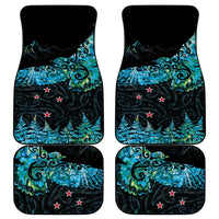 New Zealand Kea Bird Car Mats Maori Tattoo and Silver Fern Paua Shell Style LT03 - Polynesian Pride
