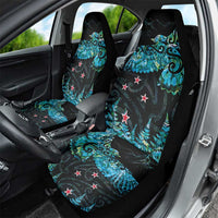 New Zealand Kea Bird Car Seat Cover Maori Tattoo and Silver Fern Paua Shell Style LT03 - Polynesian Pride