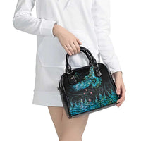 New Zealand Kea Bird Shoulder Handbag Maori Tattoo and Silver Fern Paua Shell Style LT03 - Polynesian Pride