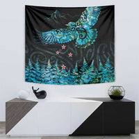 New Zealand Kea Bird Tapestry Maori Tattoo and Silver Fern Paua Shell Style LT03 - Polynesian Pride
