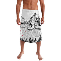 New Zealand Kea Bird Lavalava Maori Tattoo and Silver Fern White Color LT03 White - Polynesian Pride
