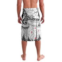 New Zealand Kea Bird Lavalava Maori Tattoo and Silver Fern White Color LT03 - Polynesian Pride