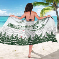 New Zealand Kea Bird Sarong Maori Tattoo and Silver Fern Green Color LT03 - Polynesian Pride