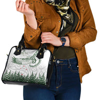 New Zealand Kea Bird Shoulder Handbag Maori Tattoo and Silver Fern Green Color LT03 - Polynesian Pride