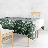 New Zealand Kea Bird Tablecloth Maori Tattoo and Silver Fern Green Color LT03 - Polynesian Pride