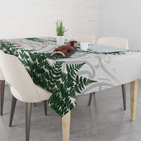 New Zealand Kea Bird Tablecloth Maori Tattoo and Silver Fern Green Color LT03 - Polynesian Pride