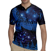 New Zealand Kea Bird Rugby Jersey Maori Tattoo and Silver Fern Matariki Style LT03 - Polynesian Pride
