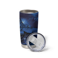New Zealand Kea Bird Tumbler Cup Maori Tattoo and Silver Fern Matariki Style LT03 - Polynesian Pride