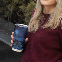 New Zealand Kea Bird Tumbler Cup Maori Tattoo and Silver Fern Matariki Style LT03 - Polynesian Pride