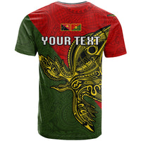 Custom Papua New Guinea Eastern Highlands Province T Shirt PNG Birds Of Paradise Polynesian Arty Style LT03 - Polynesian Pride