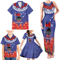 FAST Party Samoa Family Matching Tank Maxi Dress and Hawaiian Shirt Ula Fala Teuila Polynesian Tapa Pattern LT03 - Polynesian Pride