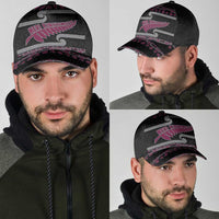 New Zealand Christmas Classic Cap Meri Kirihimete Silver Fern Knit Style Pink Color LT03 - Polynesian Pride