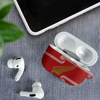 New Zealand Christmas AirPods Case Meri Kirihimete Silver Fern Knit Style Green Color LT03 - Polynesian Pride