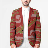 New Zealand Christmas Blazer Meri Kirihimete Silver Fern Knit Style Green Color LT03 - Polynesian Pride