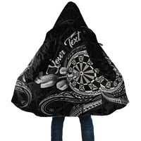 Personalised Niue Darts Masters Cloak Tribal Hiapo Dartboard LT03 Unisex Black - Polynesian Pride