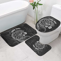 Personalised New Zealand Aotearoa Darts Masters Bathroom Set Tribal Silver Fern and Ta Moko Dartboard LT03 - Polynesian Pride