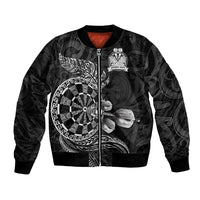 Personalised New Zealand Aotearoa Darts Masters Bomber Jacket Tribal Silver Fern and Ta Moko Dartboard LT03 Unisex Black - Polynesian Pride