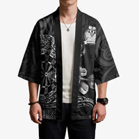 Personalised New Zealand Aotearoa Darts Masters Kimono Tribal Silver Fern and Ta Moko Dartboard LT03 - Polynesian Pride