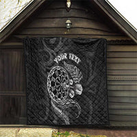 Personalised New Zealand Aotearoa Darts Masters Quilt Tribal Silver Fern and Ta Moko Dartboard LT03 - Polynesian Pride