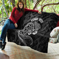 Personalised New Zealand Aotearoa Darts Masters Quilt Tribal Silver Fern and Ta Moko Dartboard LT03 - Polynesian Pride