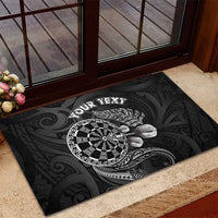 Personalised New Zealand Aotearoa Darts Masters Rubber Doormat Tribal Silver Fern and Ta Moko Dartboard LT03 - Polynesian Pride