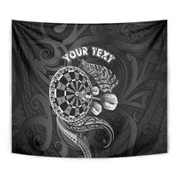 Personalised New Zealand Aotearoa Darts Masters Tapestry Tribal Silver Fern and Ta Moko Dartboard LT03 - Polynesian Pride