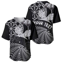 Personalised New Zealand Aotearoa Darts Masters Baseball Jersey Silver Fern and Maori Spirit LT03 - Polynesian Pride