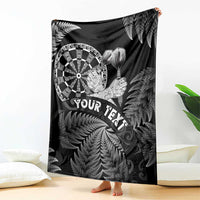 Personalised New Zealand Aotearoa Darts Masters Blanket Silver Fern and Maori Spirit LT03 - Polynesian Pride