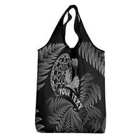 Personalised New Zealand Aotearoa Darts Masters Grocery Bag Silver Fern and Maori Spirit LT03 - Polynesian Pride