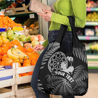 Personalised New Zealand Aotearoa Darts Masters Grocery Bag Silver Fern and Maori Spirit LT03 - Polynesian Pride