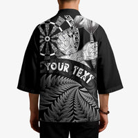 Personalised New Zealand Aotearoa Darts Masters Kimono Silver Fern and Maori Spirit LT03 - Polynesian Pride